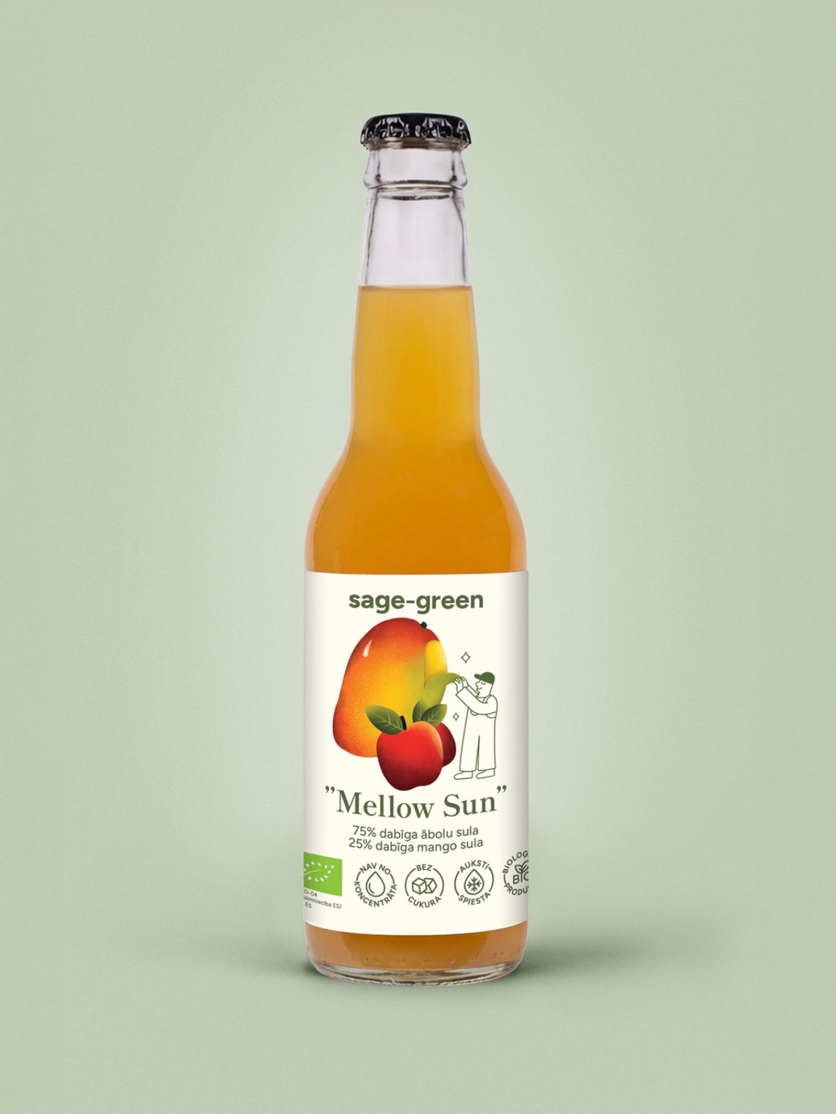 Organic apple and mango juice