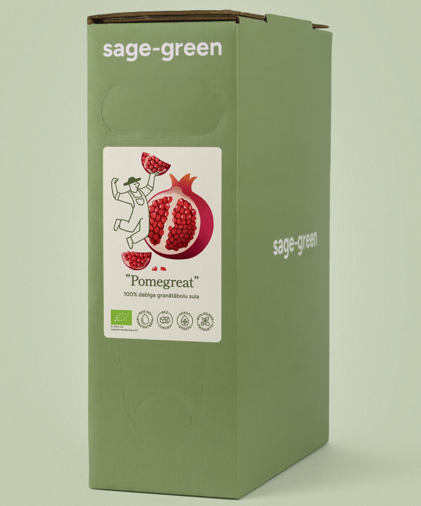 Pomegreat – 100 % bioloģiskā granātābolu sula 3 L